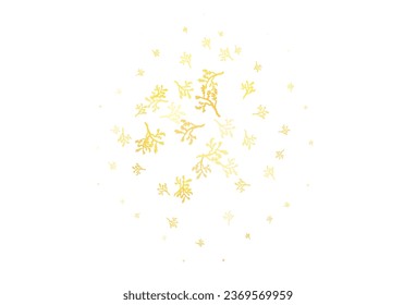 Light Orange vector doodle layout with sakura. Colorful illustration in doodle style with leaves, branches. New design for your business.