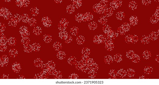 Light orange vector doodle pattern with flowers. Modern design with gradient Flowers on abstract background. Pattern for website designs.