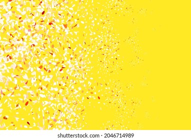 Papel de pared elegante vectorial claro naranja con hojas. Ilustración colorida en estilo doodle con hojas. Diseño de Doodle para su sitio web.