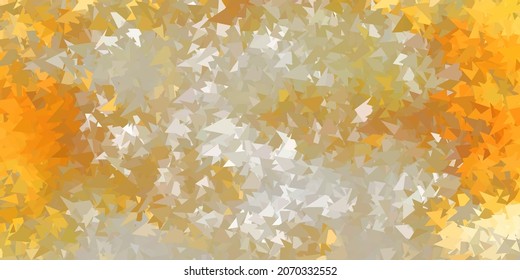 Light orange vector geometric polygonal design. Gradient illustration in polygonal style with triangles. Best choice for your design.