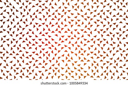 Light Orange vector geometric simple minimalistic background, which consist of triangles on white background. Triangular pattern with gradient for your business design. 