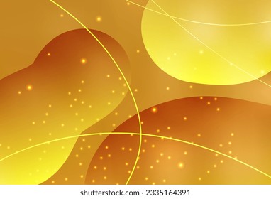 Gráfica abstracta del vector de naranja claro Glitter con puntos coloridos, líneas. Ilustración abstracta moderna con gotas de agua coloridas. Base de los folletos