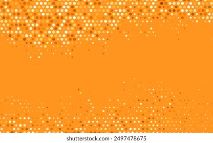 Light Orange vector Glitter abstract illustration with blurred drops of rain. Blurred decorative design in abstract style with bubbles. Elegant design for wallpapers.