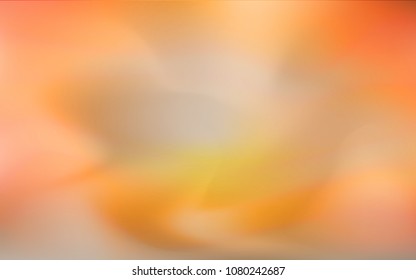 Light Orange vector glossy abstract layout. Brand-new colored illustration in blurry style with gradient. A completely new template for your business design.
