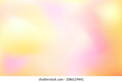 Light Orange vector glossy abstract backdrop. A vague abstract illustration with gradient. The completely new template can be used for your brand book.