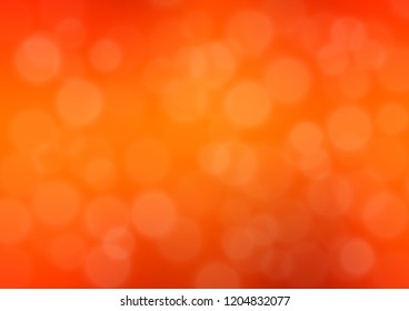 Light Orange vector glossy abstract template. Colorful illustration in blurry style with gradient. The template can be used for your brand book.