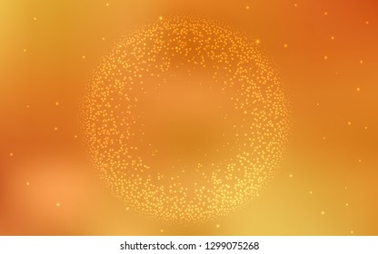 Light Orange vector glossy abstract backdrop. Modern abstract illustration with gradient. Completely new design for your business.
