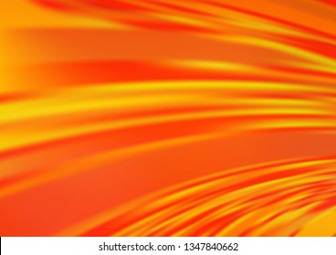 Light Orange vector glossy abstract background. Colorful illustration in abstract style with gradient. The blurred design can be used for your web site.