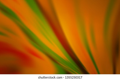 Light Orange vector glossy abstract backdrop. Glitter abstract illustration with gradient design. The best blurred design for your business.