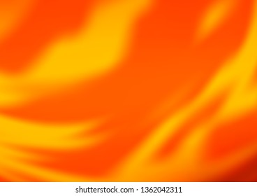 Light Orange vector glossy abstract template. Colorful illustration in blurry style with gradient. The template can be used for your brand book.