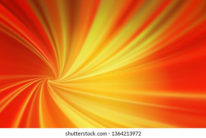 Light Orange vector glossy abstract backdrop. A completely new colored illustration in blur style. New style for your business design.