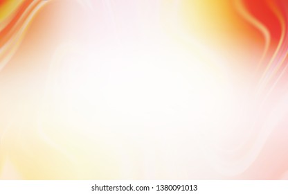 Light Orange vector glossy abstract layout. Glitter abstract illustration with gradient design. Background for designs.