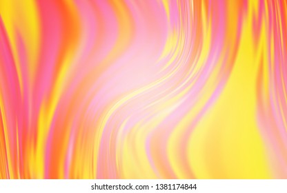 Light Orange vector glossy abstract background. Glitter abstract illustration with gradient design. New style design for your brand book.