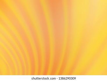 Light Orange vector glossy abstract template. Colorful illustration in blurry style with gradient. The background for your creative designs.