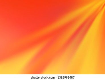 Light Orange vector glossy abstract background. A completely new color illustration in a bokeh style. Brand new style for your business design.