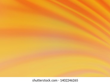 Light Orange vector glossy abstract template. Colorful illustration in blurry style with gradient. A completely new template for your design.