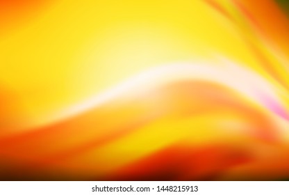 Light Orange vector glossy abstract background. Colorful abstract illustration with gradient. Blurred design for your web site.