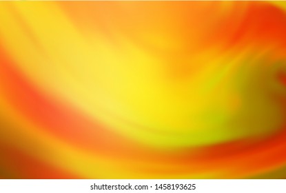 Light Orange vector glossy abstract background. New colored illustration in blur style with gradient. New style for your business design.