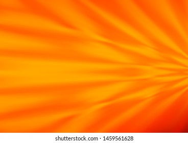 Light Orange vector glossy abstract template. A vague abstract illustration with gradient. A completely new design for your business.