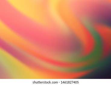 Light Orange vector glossy abstract template. Colorful illustration in blurry style with gradient. A completely new design for your business.