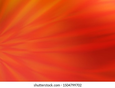 Light Orange vector glossy abstract background. An elegant bright illustration with gradient. The background for your creative designs.