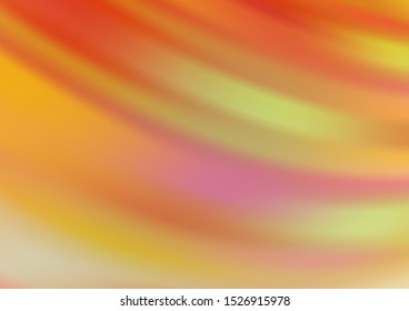 Light Orange vector glossy abstract template. An elegant bright illustration with gradient. The template can be used for your brand book.