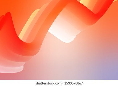 Light Orange vector glossy abstract layout. Modern abstract illustration with gradient. Background for a cell phone.