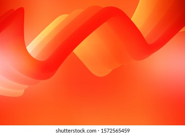 Light Orange vector glossy abstract backdrop. Glitter abstract illustration with gradient design. Elegant background for a brand book.