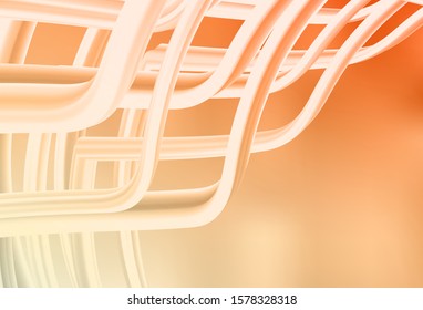 Light Orange vector glossy abstract layout. Modern abstract illustration with gradient. Completely new design for your business.
