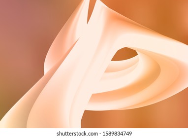 Light Orange vector glossy abstract backdrop. A completely new colored illustration in blur style. Smart design for your work.