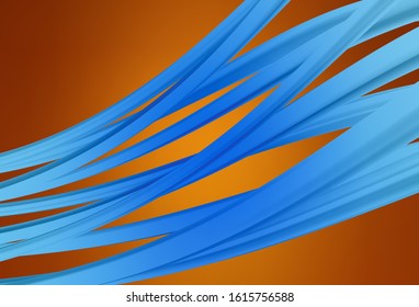 Light Orange vector glossy abstract backdrop. Glitter abstract illustration with gradient design. Background for designs.