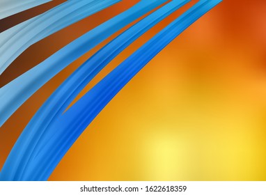 Light Orange vector glossy abstract layout. Colorful illustration in abstract style with gradient. Completely new design for your business.