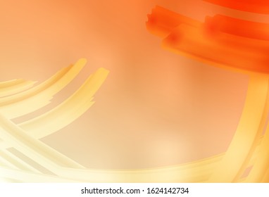 Light Orange vector glossy abstract background. Creative illustration in halftone style with gradient. New style design for your brand book.