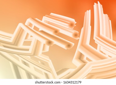 Light Orange vector glossy abstract background. Shining colorful illustration in smart style. Elegant background for a brand book.
