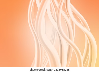 Light Orange vector glossy abstract background. Colorful abstract illustration with gradient. Background for designs.