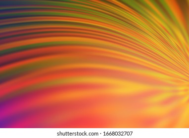Light Orange vector glossy abstract layout. Modern abstract illustration with gradient. Background for a cell phone.