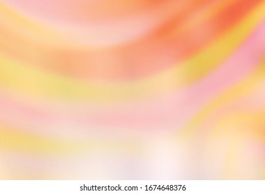 Light Orange vector glossy abstract backdrop. Glitter abstract illustration with gradient design. Elegant background for a brand book.