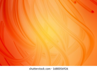 Light Orange vector glossy abstract layout. A completely new colored illustration in blur style. Background for a cell phone.
