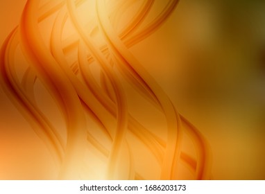 Light Orange vector glossy abstract backdrop. Glitter abstract illustration with gradient design. New style for your business design.