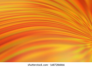 Light Orange vector glossy abstract layout. New colored illustration in blur style with gradient. New way of your design.