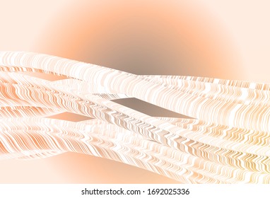 Light Orange vector glossy abstract backdrop. New colored illustration in blur style with gradient. Elegant background for a brand book.