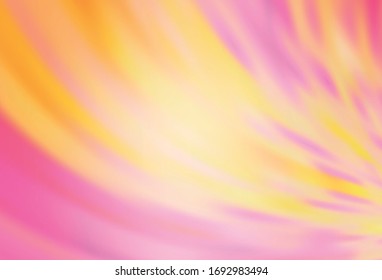 Leichte Orangefarbene Vektorillustration glänzt abstrakte Kulisse. Eine komplett neue farbige Illustration im unscharfen Stil. Komplett neues Design für Ihr Unternehmen.