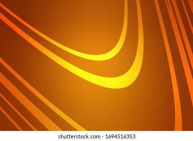 Light Orange vector glossy abstract background. Shining colorful illustration in smart style. Background for designs.