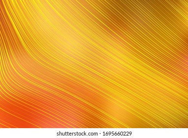 Light Orange vector glossy abstract layout. Abstract colorful illustration with gradient. New way of your design.