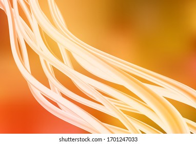 Light Orange vector glossy abstract backdrop. Glitter abstract illustration with gradient design. Completely new design for your business.