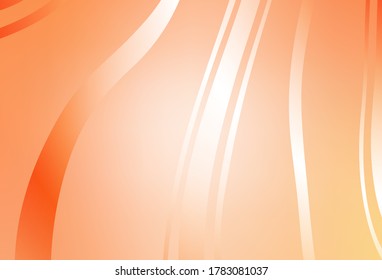 Light Orange vector glossy abstract layout. An elegant bright illustration with gradient. Completely new design for your business.