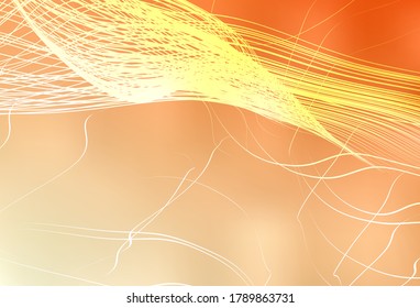 Light Orange vector glossy abstract backdrop. A completely new colored illustration in blur style. Blurred design for your web site.