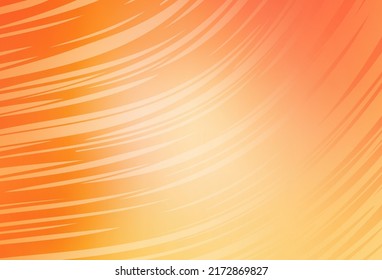 Light Orange vector glossy abstract background. Glitter abstract illustration with gradient design. New style for your business design.