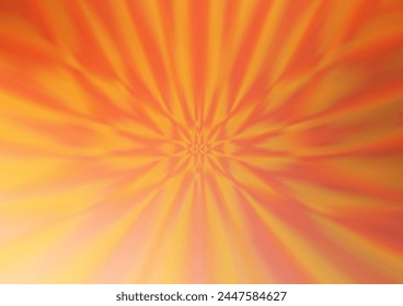 Light Orange vector glossy abstract background. Glitter abstract illustration with an elegant design. A new texture for your design.
