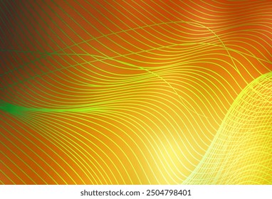 Light Orange vector glossy abstract background. Creative illustration in halftone style with gradient. Background for a cell phone.